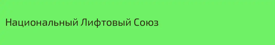 Национальный Лифтовый Союз